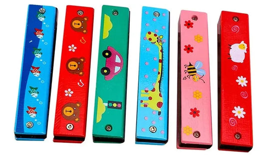 Armónica Musical En Madera Montessori 13 Cm