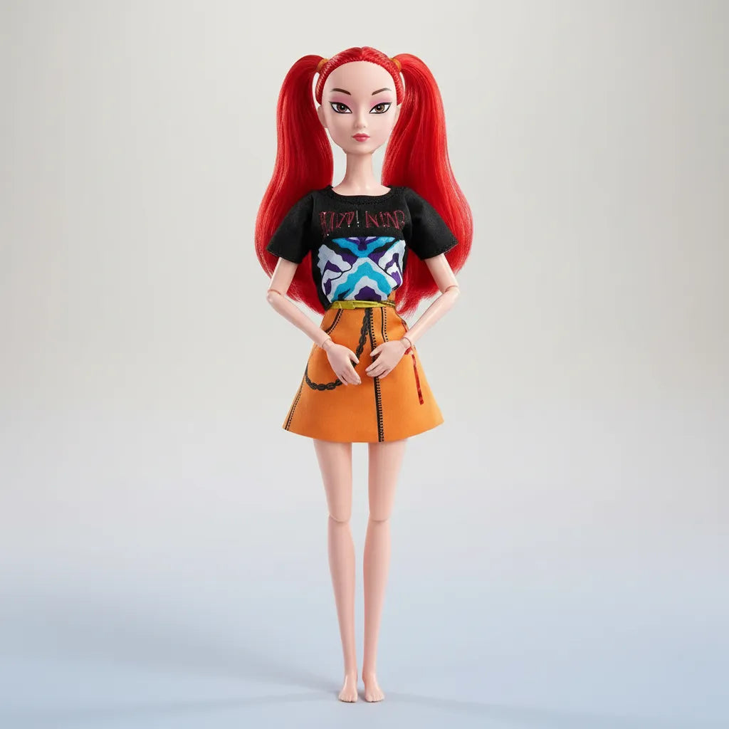 Muñeca Guerrera Kpop Mira Articulada 25cm C Sonido