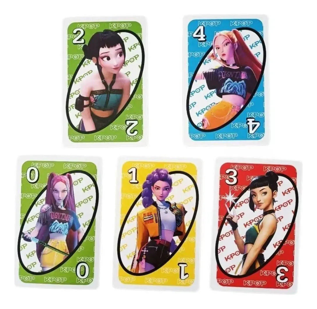Juego Cartas Uno Guerras Kpop Demon Hunters
