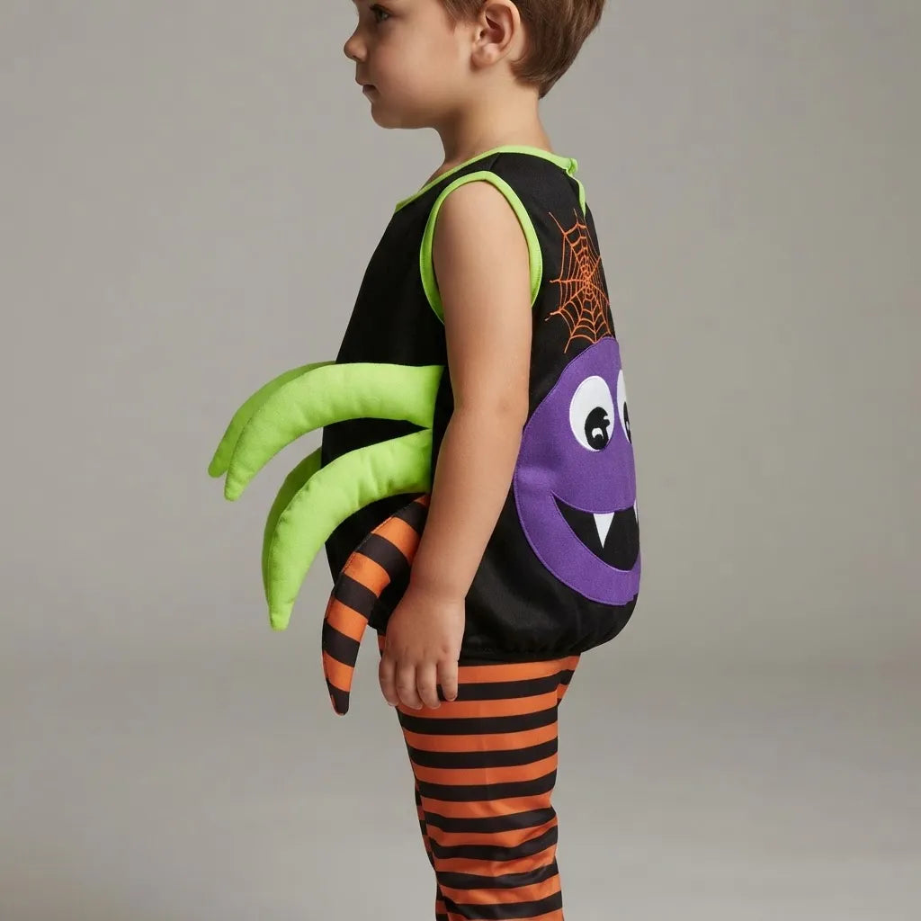 Disfraz De Niño Araña Infantil Halloween con Pantalón