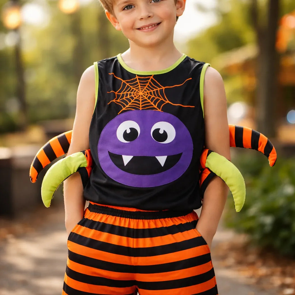 Disfraz De Niño Araña Infantil Halloween con Pantalón