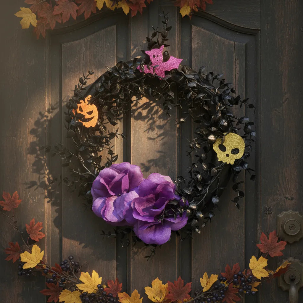 Corona Para Puertas Decoracion De Halloween