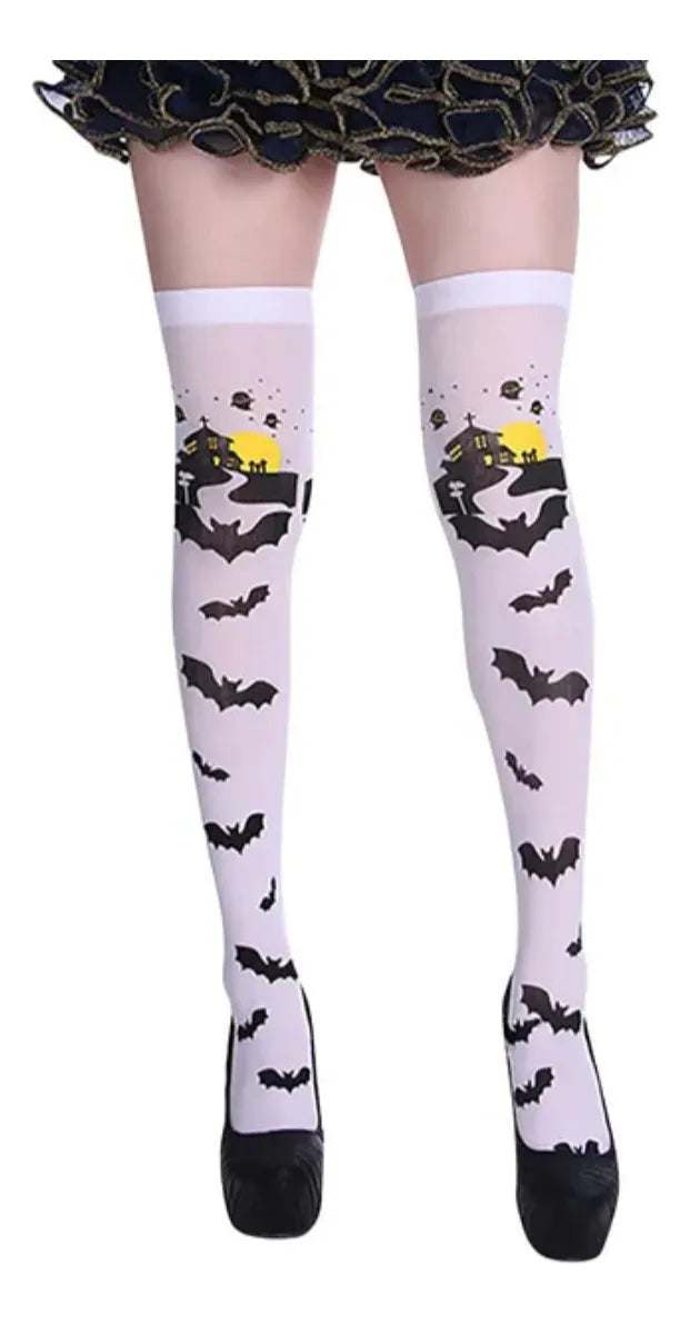 Medias Bucaneras Murciélago Halloween Disfraz
