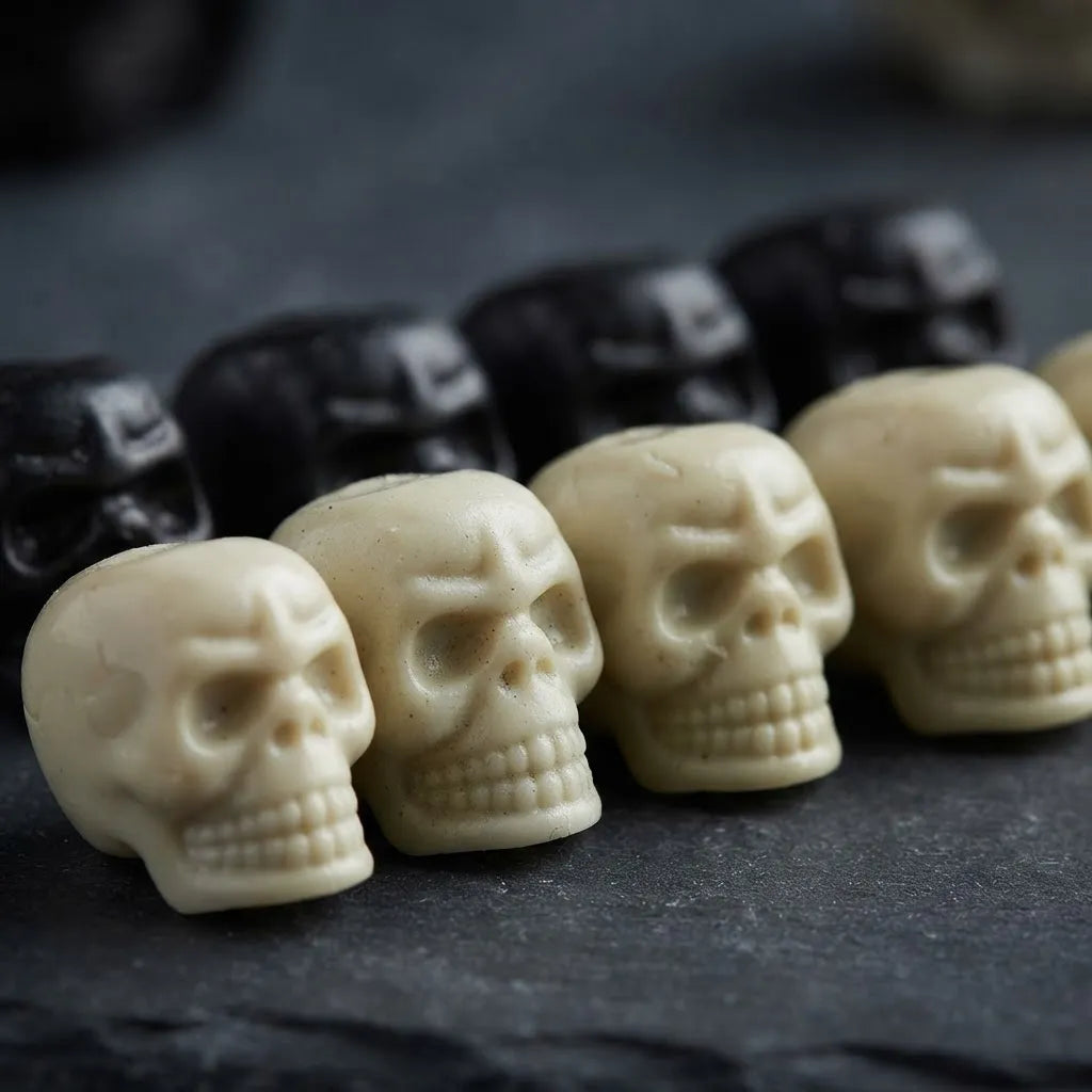 Calaveras Plásticas Decoracion Halloween 2CM SETX8