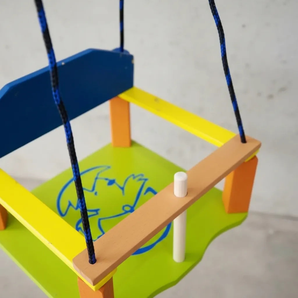 Hamaca De Bebe En Madera Con Soporte Protector