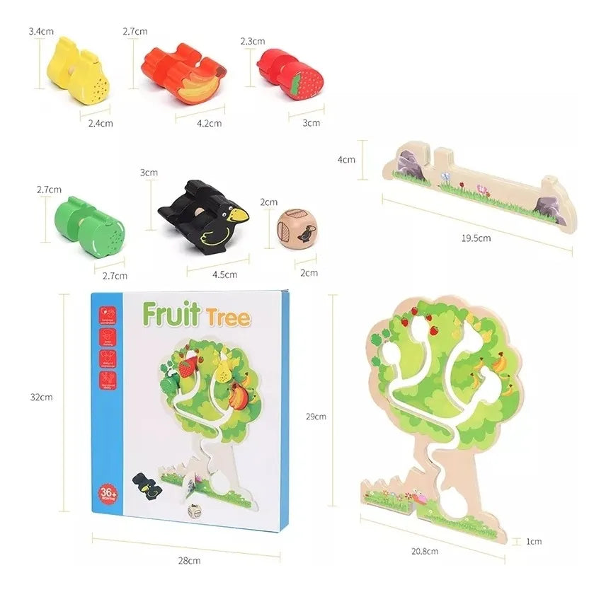 Árbol Madera Montessori Desarrollo Habilidad Fina