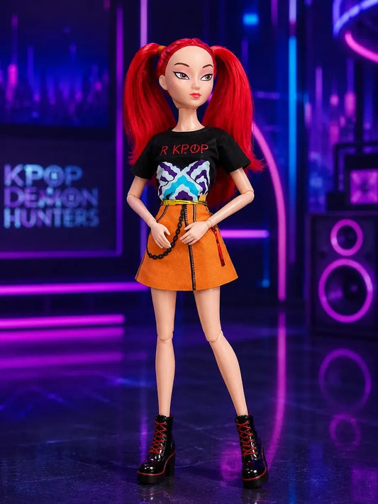 Muñeca Guerrera Kpop Mira Articulada 25cm C Sonido