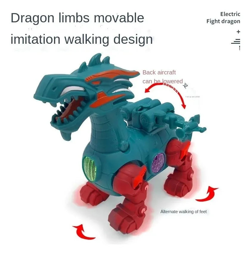 Dragón Con Luz Sonido Y Movimiento 2 Colores