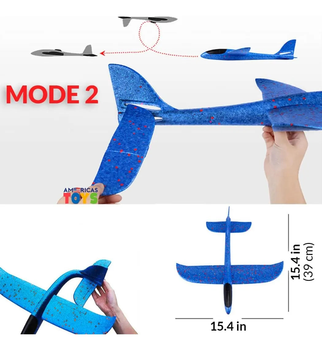 Avion De Espuma Juguete Planeador Gigante 84cm