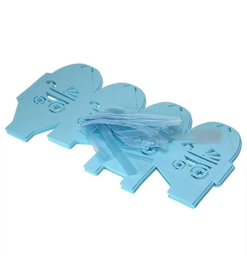 Souvenir Caja De Cartón Coche Packx12 Baby Shower