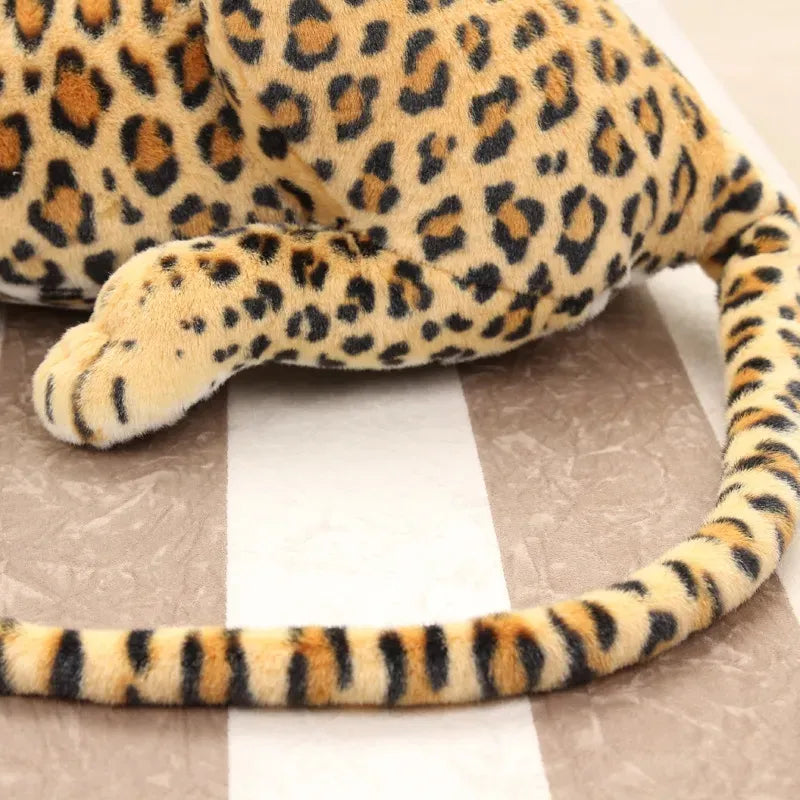 Peluche De Leopardo 80cm Grande Importado Realista