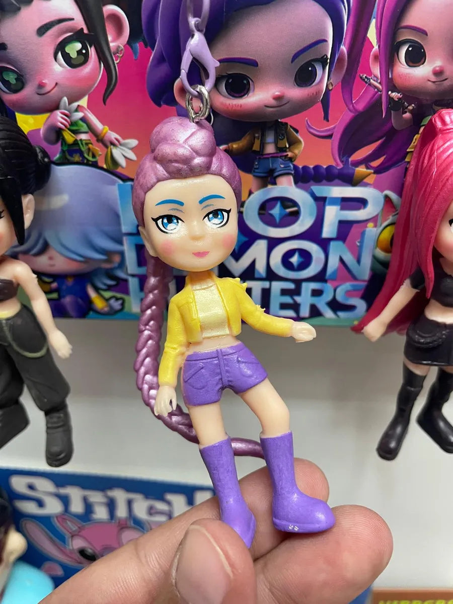 Muñeca Guerrera Kpop Demon Hunters Llavero Packx2