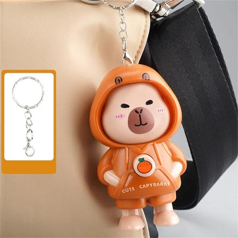 Llavero Muñeco Capybara 10cm Gira Gira 3 Caras