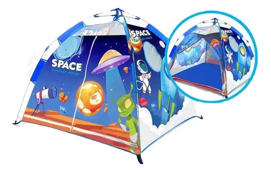 Carpa Infantil Estilo Espacio Con Cierre 130x120