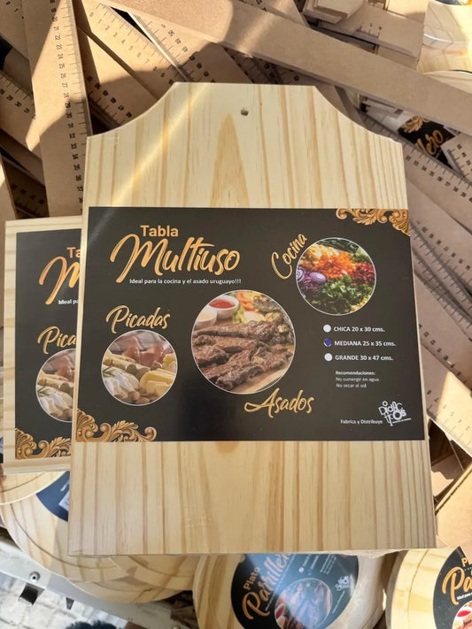 Tabla Multiuso De Madera Para Cocina 30x47 Cm
