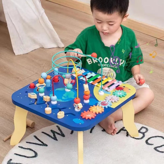 Mesa De Actividades Montessori 5 En 1 Madera 41 Cm