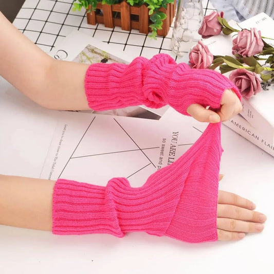 Guantes Largos Fluo Disfraz Nostalgia