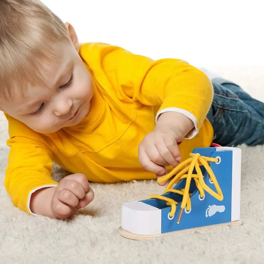 Juguete Botas En Madera Montessori Motricidad Fina