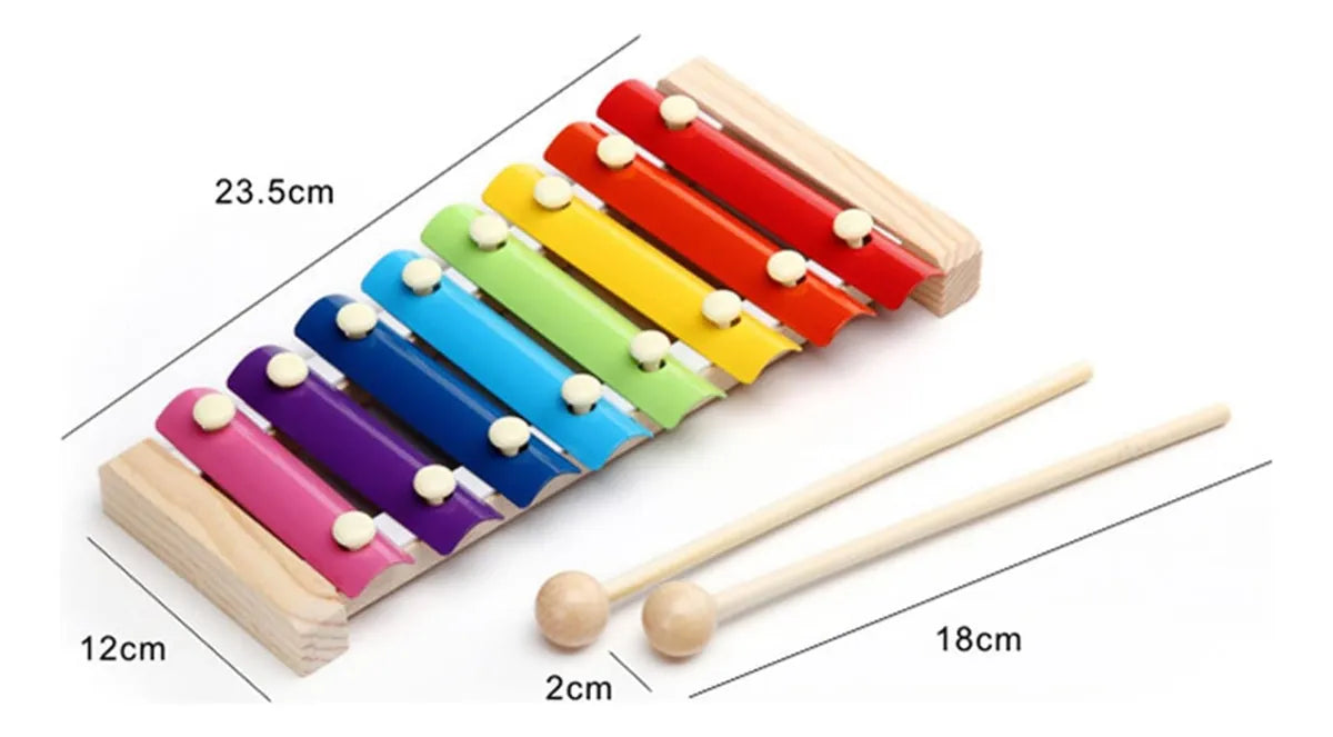 Xilófono En Madera Montessori 23cm
