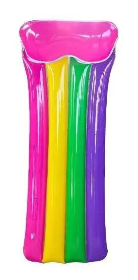 Colchoneta Inflable Arcoiris 130 Cm Playa Piscina