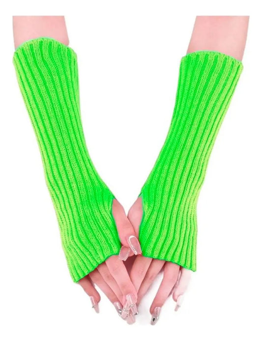 Guantes Largos Fluo Disfraz Nostalgia
