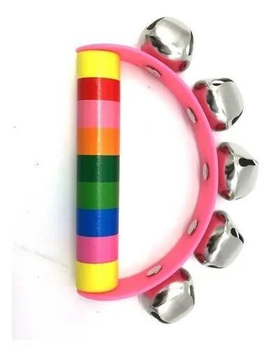 Pandereta En Madera con Cascabeles Montessori