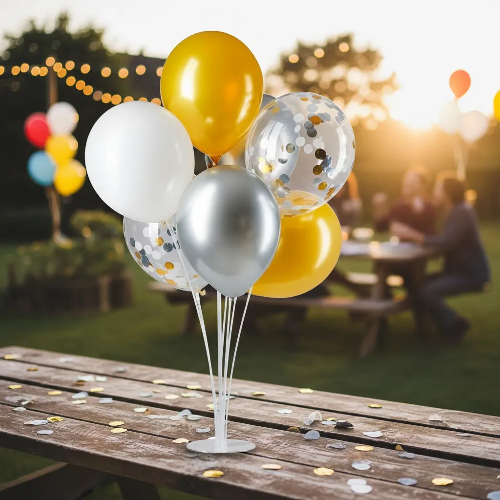Soporte Con Base Acrilica Para 7 Globos