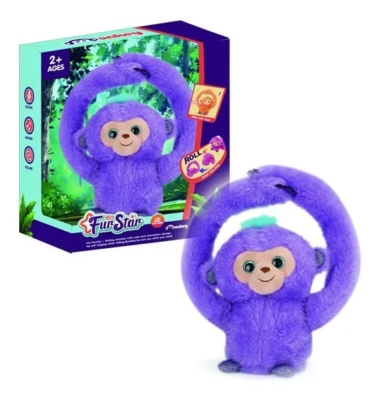 Peluche Mono Brazos Largos Giro 360 Canta Y Habla