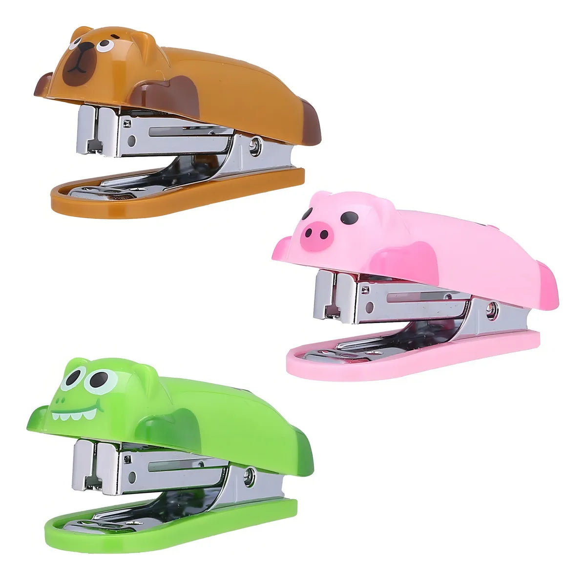 Mini Abrochadora GRAPADORA Deli Animalitos Metal Número 10