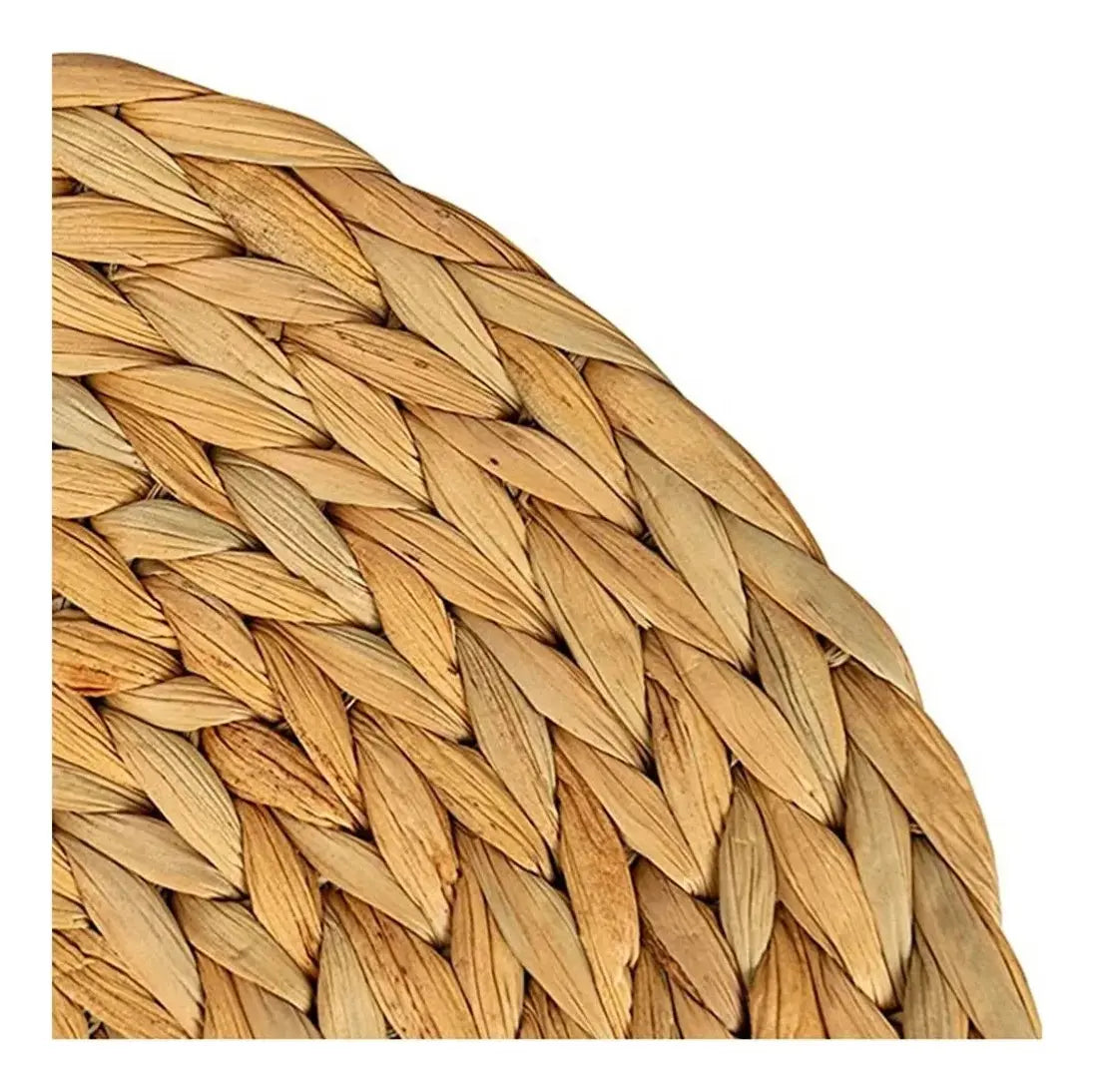 Individual Circular Ratán Tejido 38cm Marrón