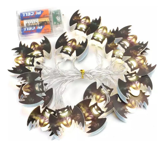 Guia De Luces 2mts Murcielago Decoracion Halloween