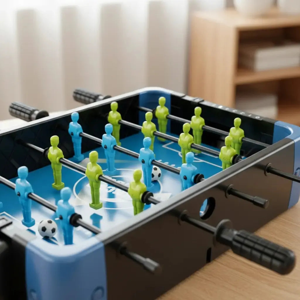 Juego De Mesa 5 En 1 Futbolito Ping Pong Hockey Bolos Basquet