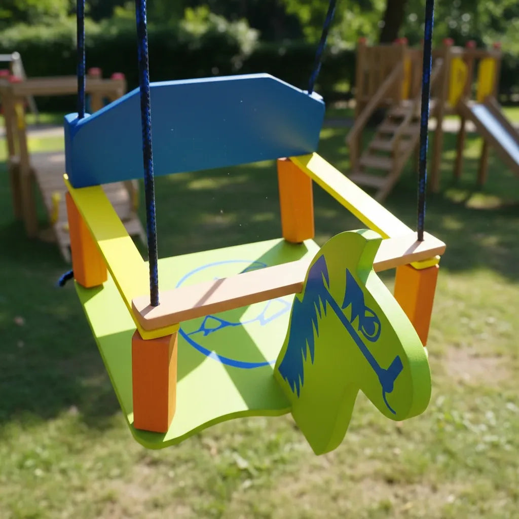 Hamaca Bebe De Madera 35x33 Con Soporte Protector