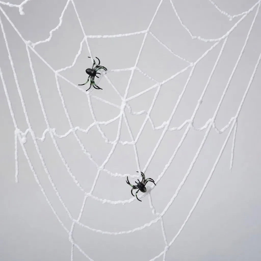 Telaraña Blanca Decorativa 250 cm – Halloween