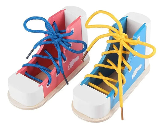 Juguete Botas En Madera Montessori Motricidad Fina