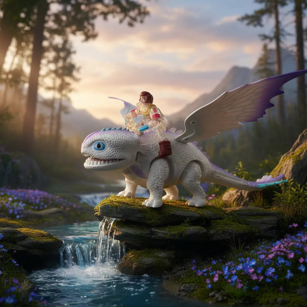 Muñeco Dragon Chimuelo Furia Luminosa Luz Y Sonido