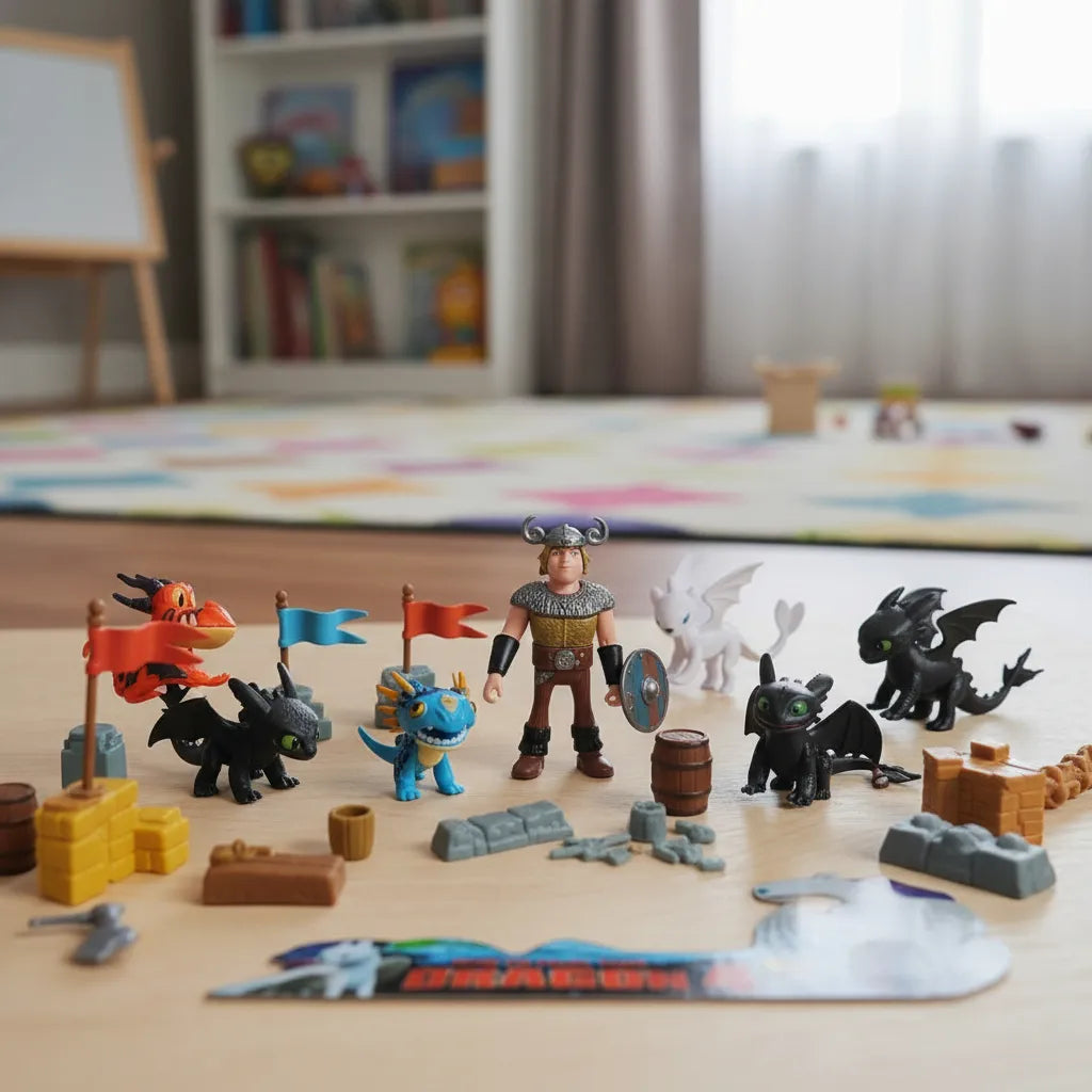 Set De Muñecos Como Entrenar A Tu Dragon 8pcs