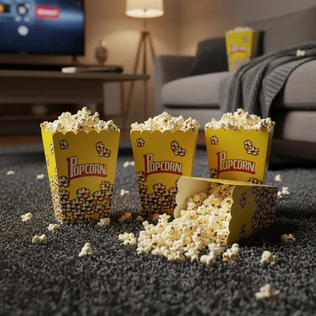 Cajas Para Popcorn De Cartón Amarillas 15cm Packx12