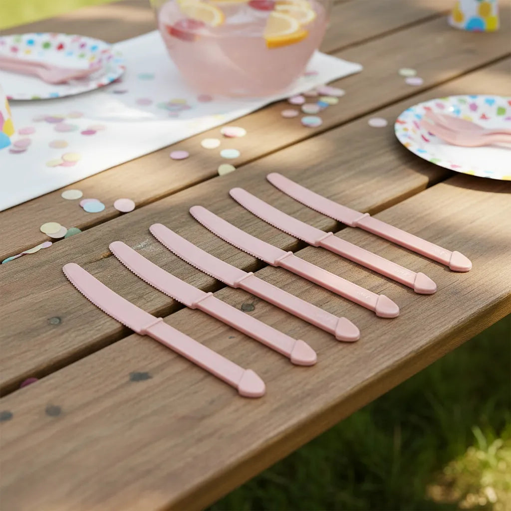 Set X6 Cuchillos Plásticos Pene Despedida Solteros