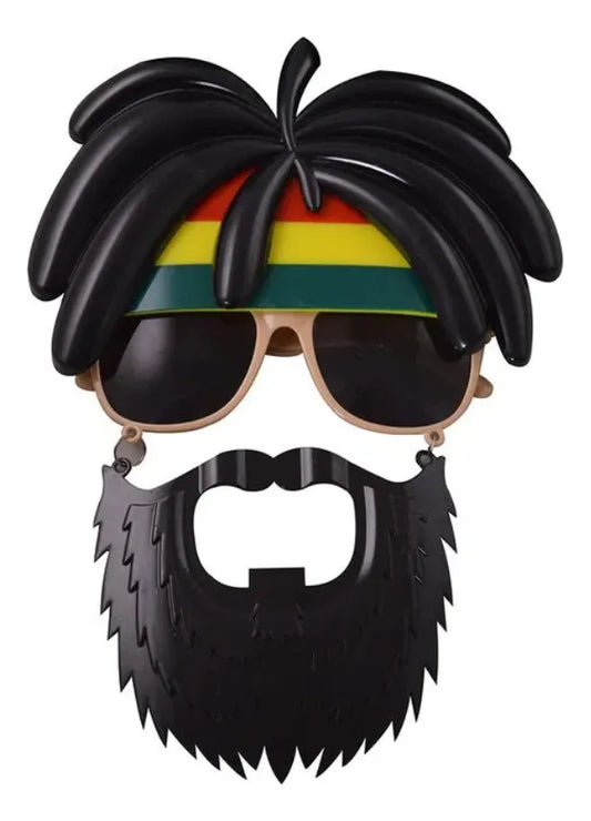 Lentes De Bob Marley Fiestas Cotillón Disfraz