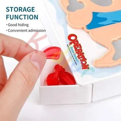 Juego Operation En Caja Didáctico Y De Bolsillo