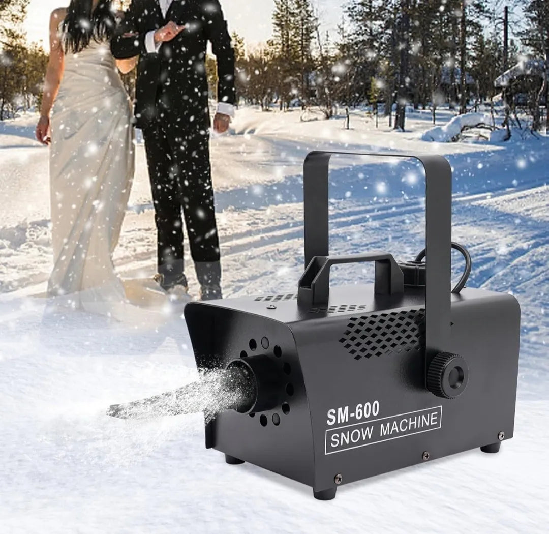 Máquina De Nieve Artificial 600w Control Y Soporte