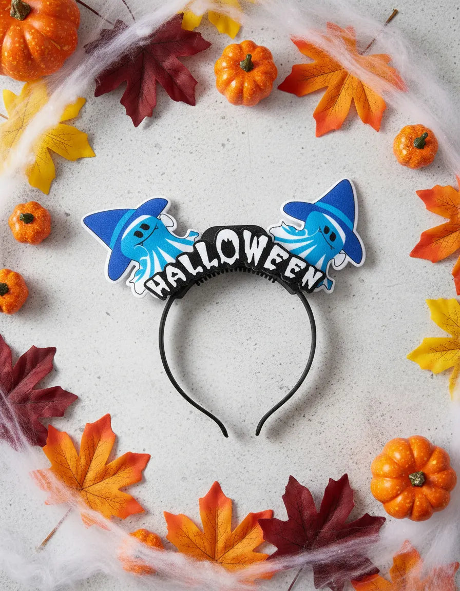 Tiara Vincha Halloween Fantasma Con Luz