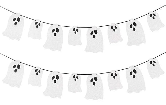 Guirnalda Fantasma Brilloso Decoracion Halloween