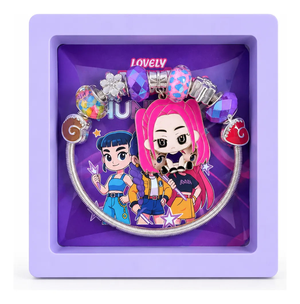 Pulsera Guerrera Kpop Con Dijes Infantil
