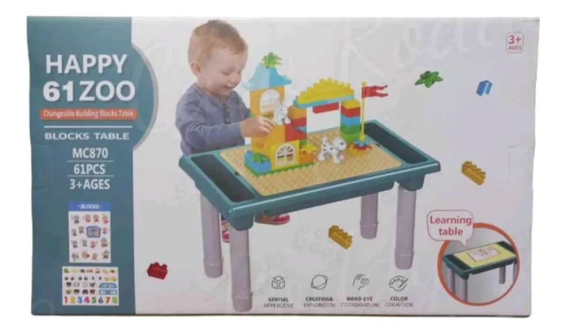 Mesa Interactiva Multifuncional 61pcs Plástico Abs