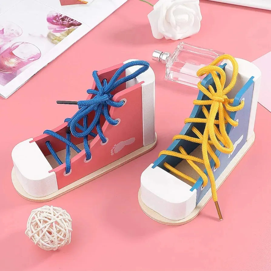 Juguete Botas En Madera Montessori Motricidad Fina