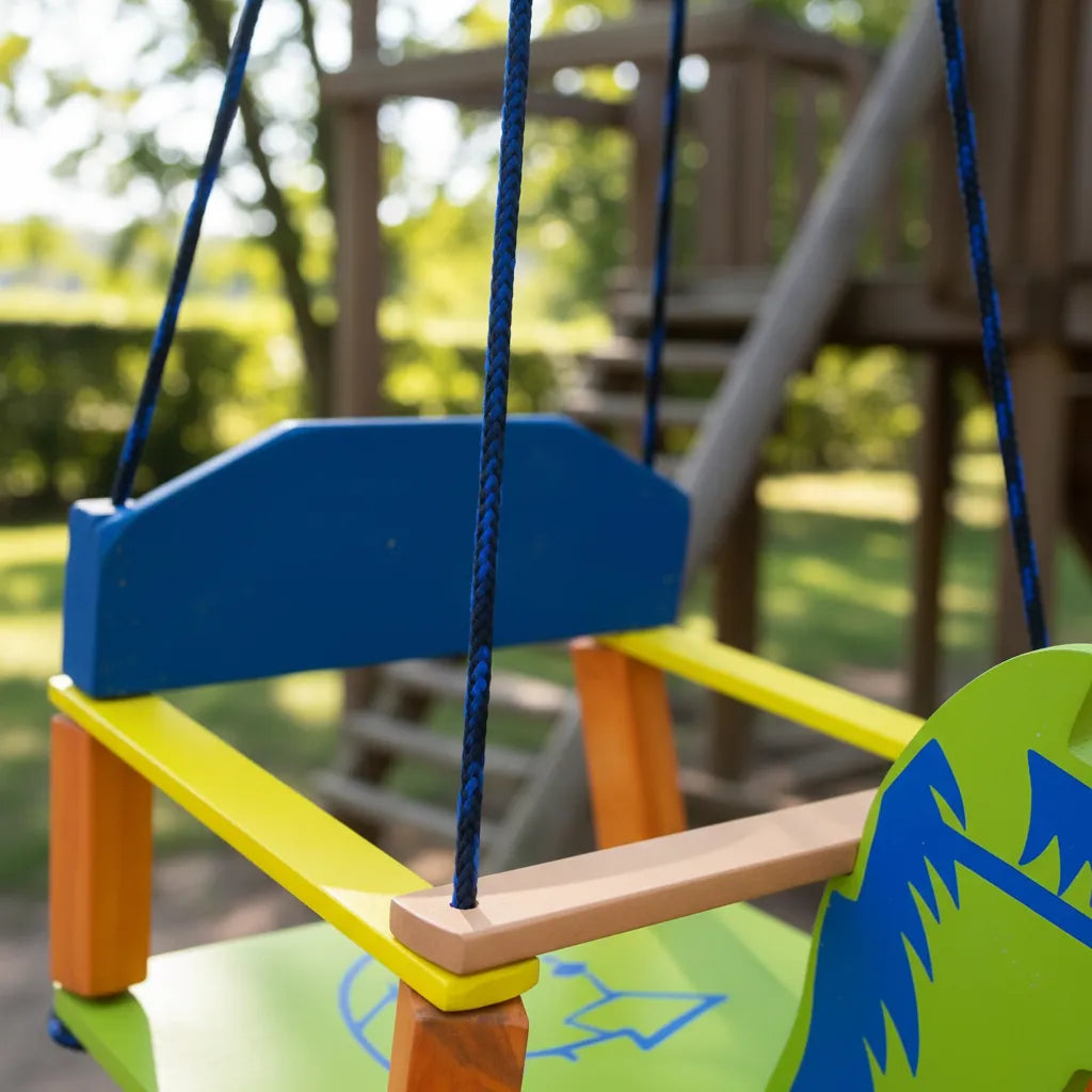 Hamaca Bebe De Madera 35x33 Con Soporte Protector