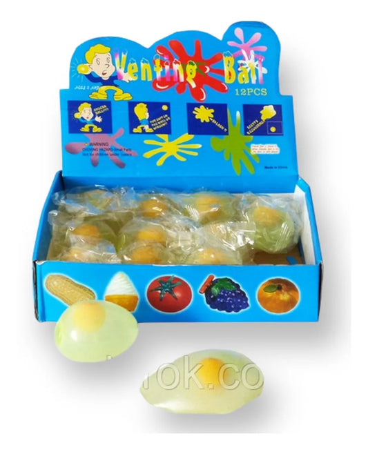 Squishy Pegote Huevo Caja 12 Unidades