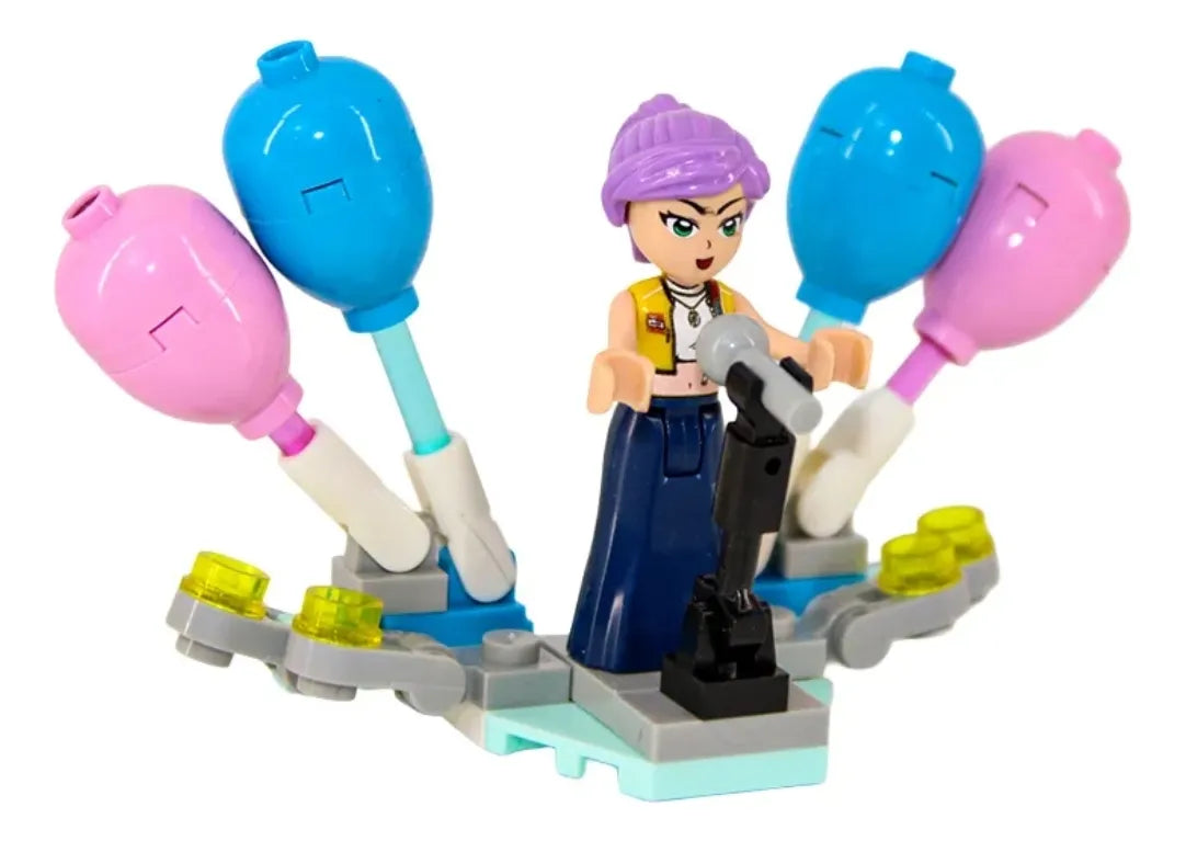 Bloques Para Armar Personajes de las Guerreras Kpop 8 Modelos